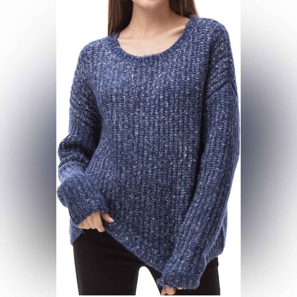 Woolen Bloom Crewneck Knit Sweater